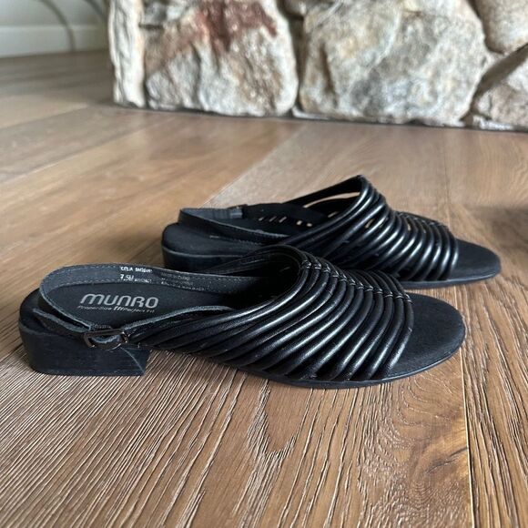 MUNRO Celia Slingback Sandal In Black - Picture 5 of 12